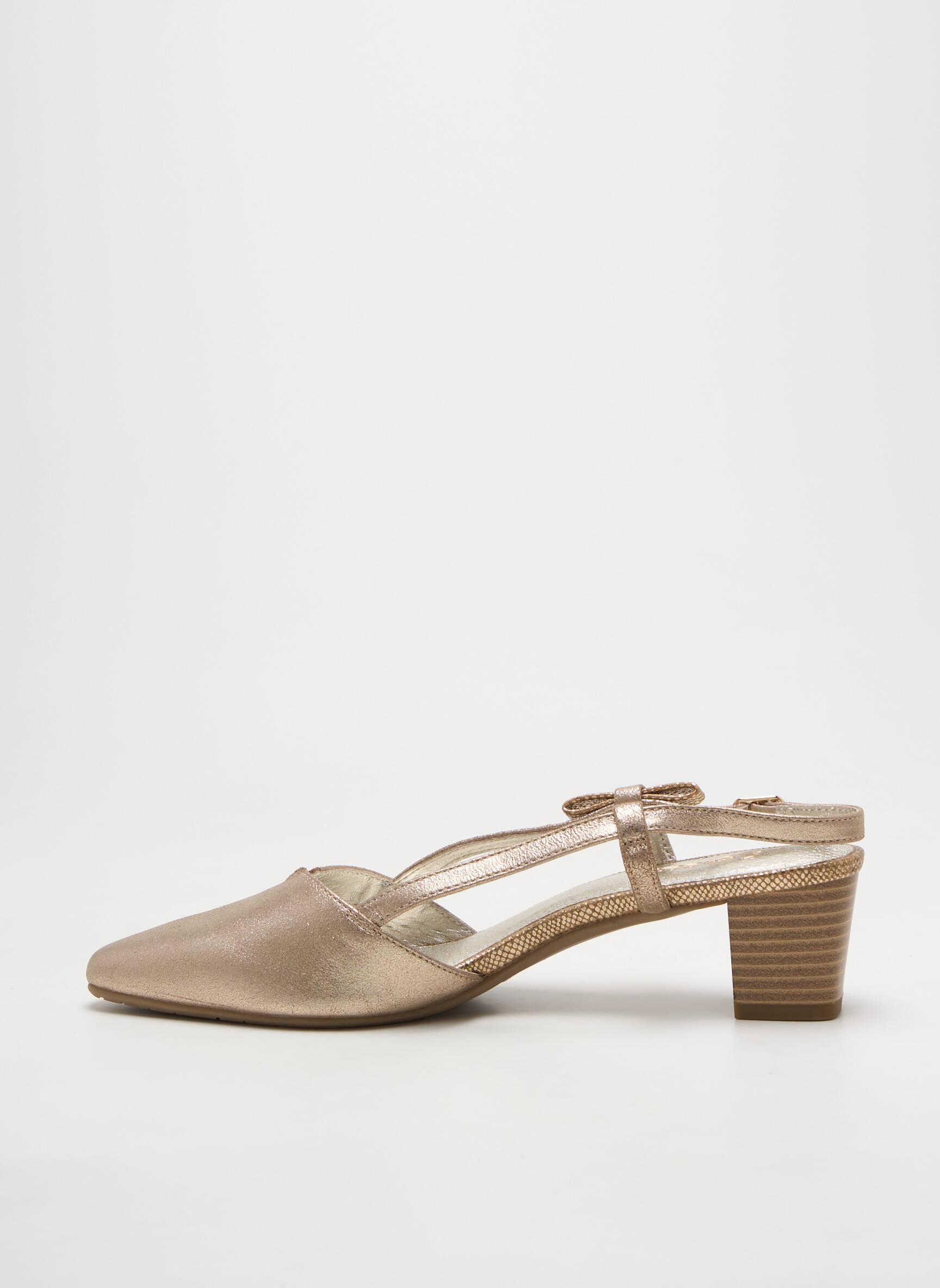 Sandales/nu pieds type de semelle amortissante talon de 4 à 6cm or SWEET femme