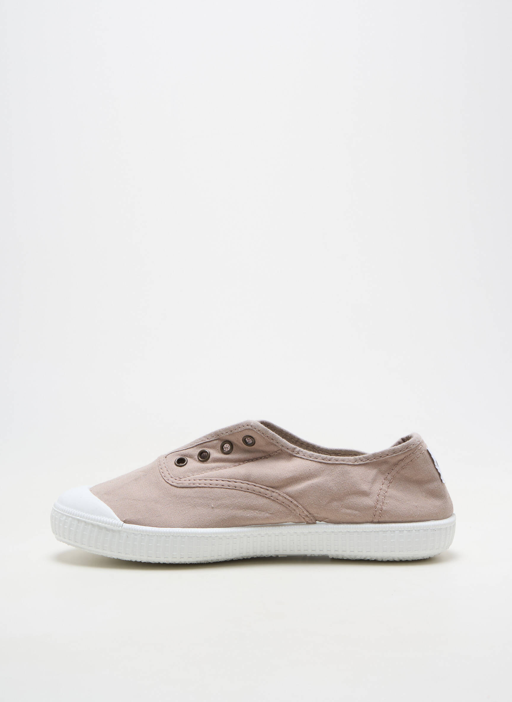 Baskets fermeture elastique talon plat jusqu'à 3cm beige POTOMAC femme