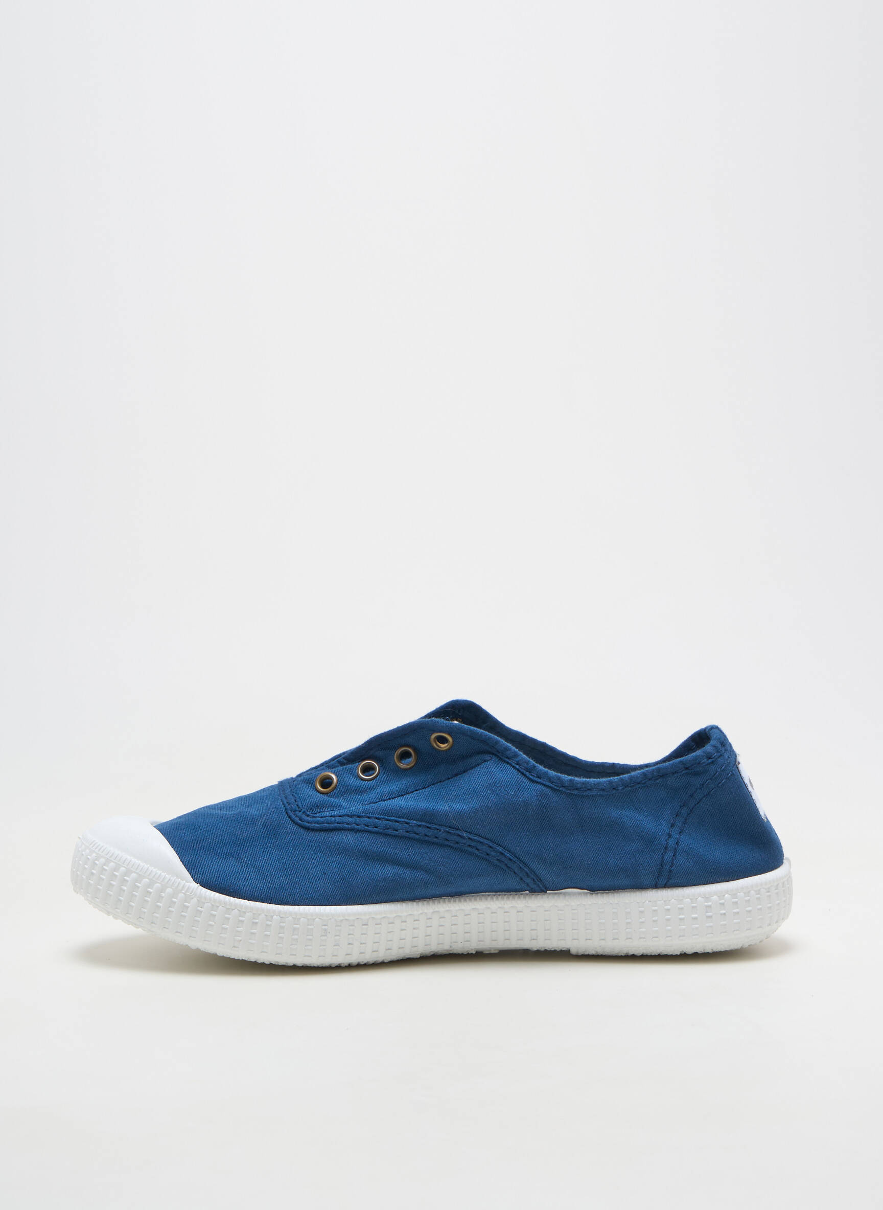 Baskets fermeture elastique talon plat jusqu'à 3cm bleu POTOMAC femme