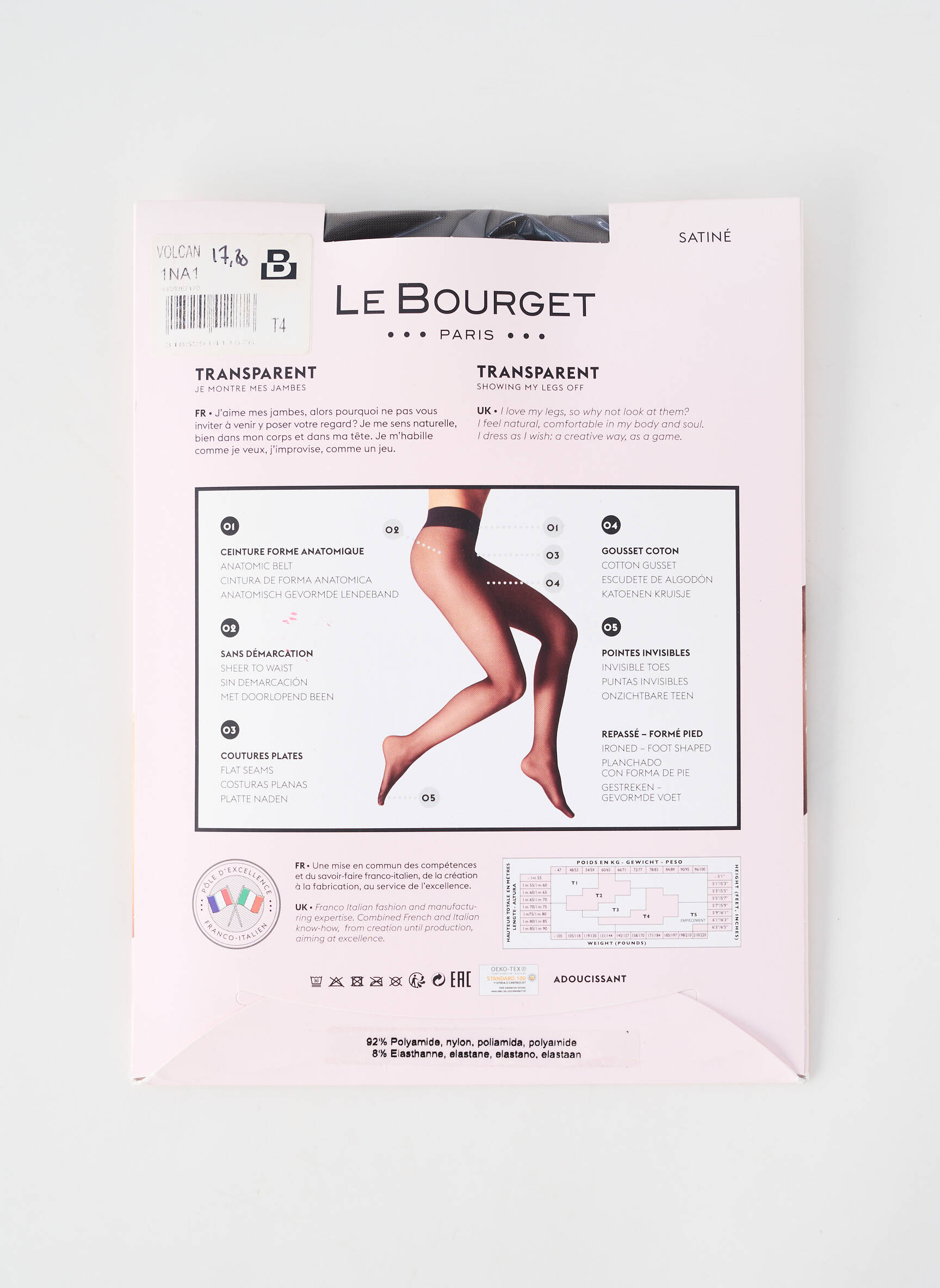 Collants elastique à la taille marron LE BOURGET femme