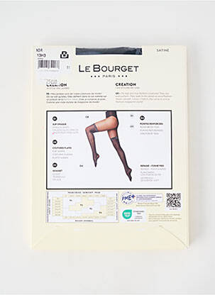 Collants stretch noir LE BOURGET femme