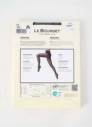 Collants stretch noir LE BOURGET femme