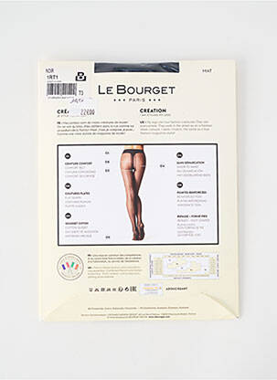 Collants stretch noir LE BOURGET femme