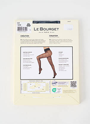Collants imprimé pois noir LE BOURGET femme