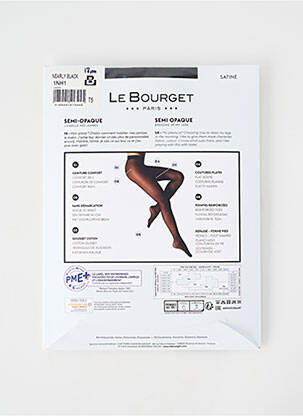 Collants stretch noir LE BOURGET femme