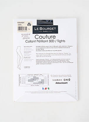 Collants stretch noir LE BOURGET femme