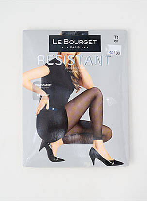 Collants stretch noir LE BOURGET femme