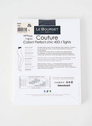 Collants stretch bleu LE BOURGET femme