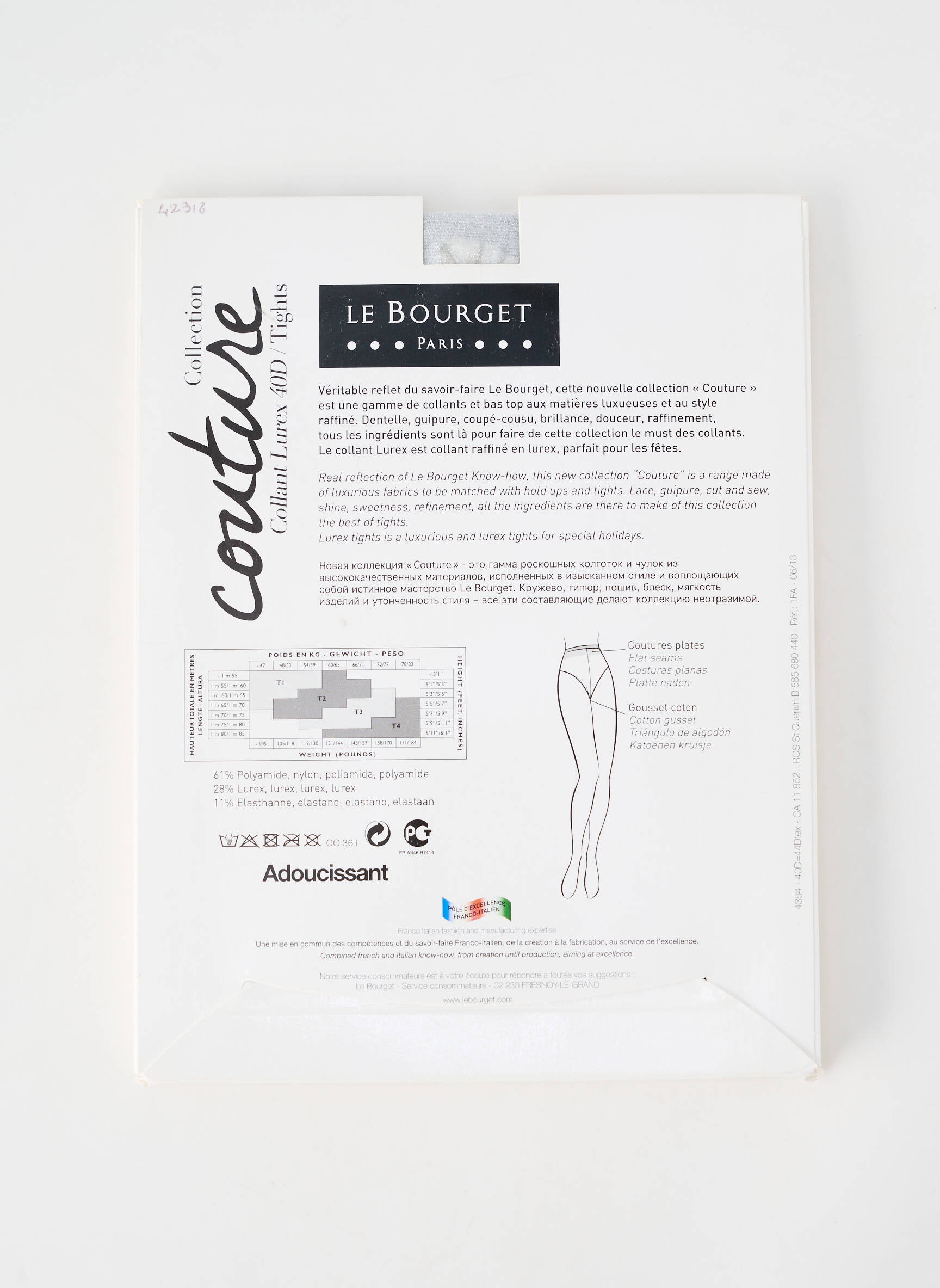 Collants imprimé pois argent LE BOURGET femme