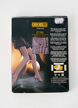 Collants imprimé fantaisie rose OROBLU femme