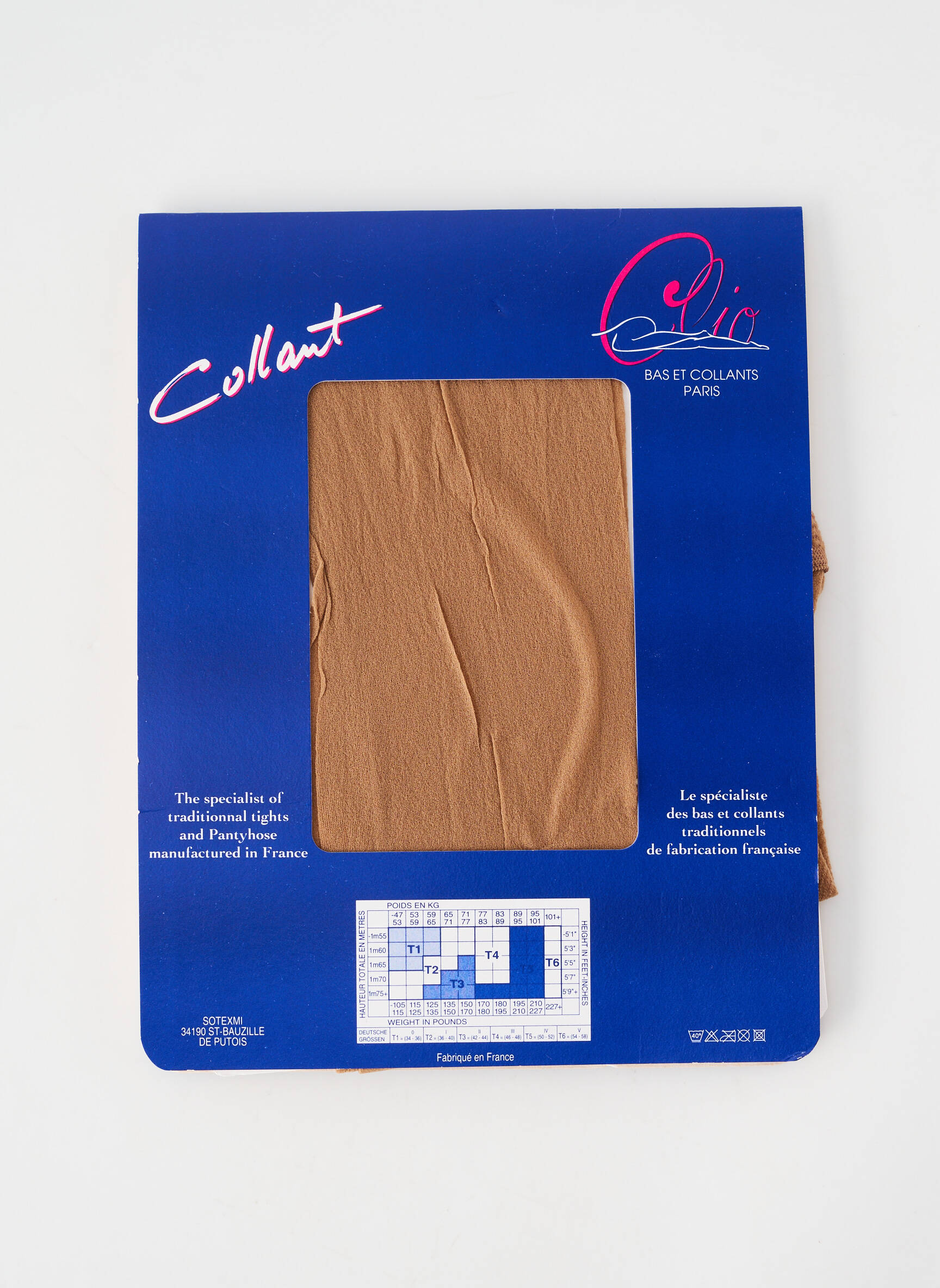 Collants stretch beige CLIO femme