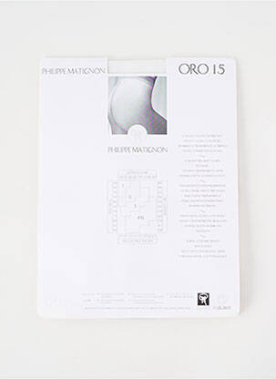 Collants stretch blanc PHILIPPE MATIGNON femme