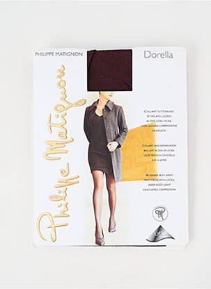 Collants stretch rouge PHILIPPE MATIGNON femme