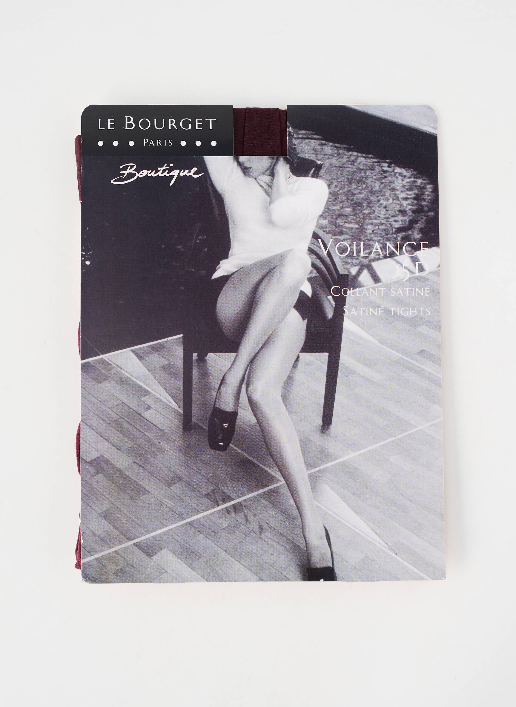 Collants stretch rouge LE BOURGET femme