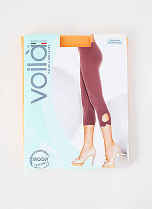 Collants stretch orange VOILA femme