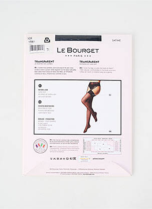 Bas stretch noir LE BOURGET femme