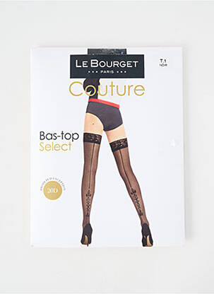 Bas imprimé fantaisie noir LE BOURGET femme
