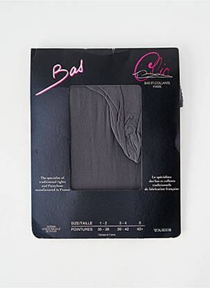 Bas stretch gris CLIO femme