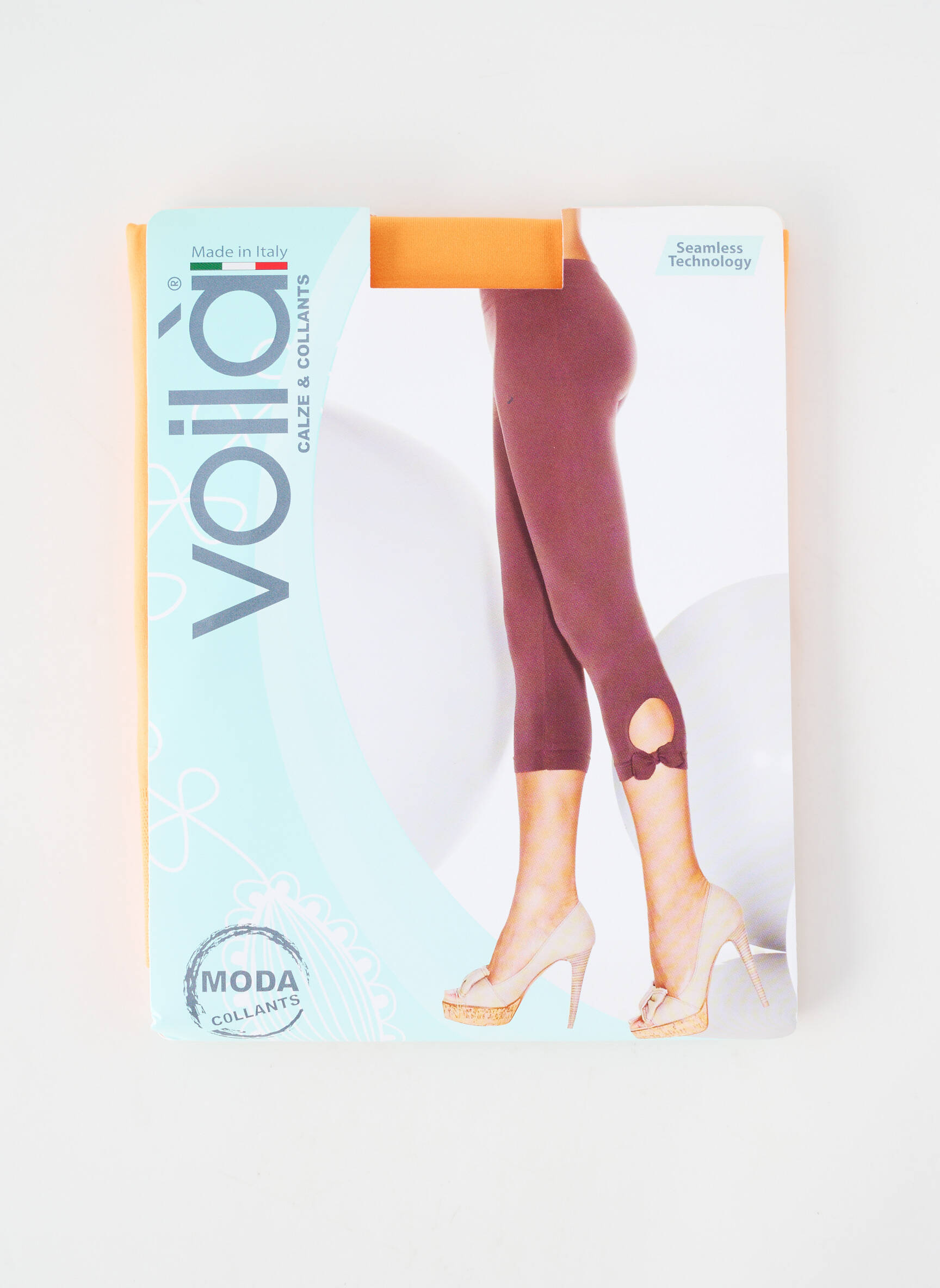 Collants stretch orange VOILA femme