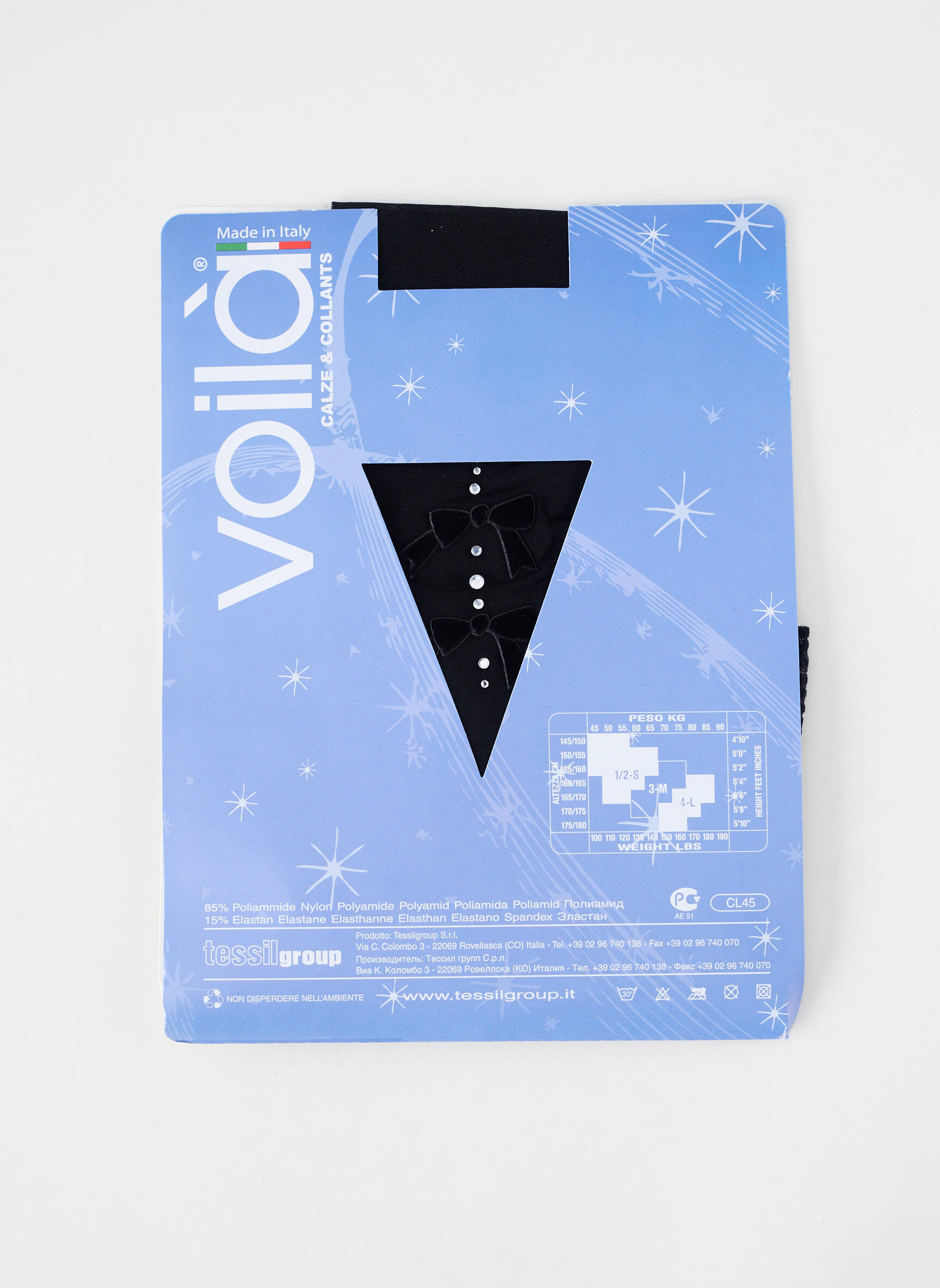 Bas stretch noir VOILA femme