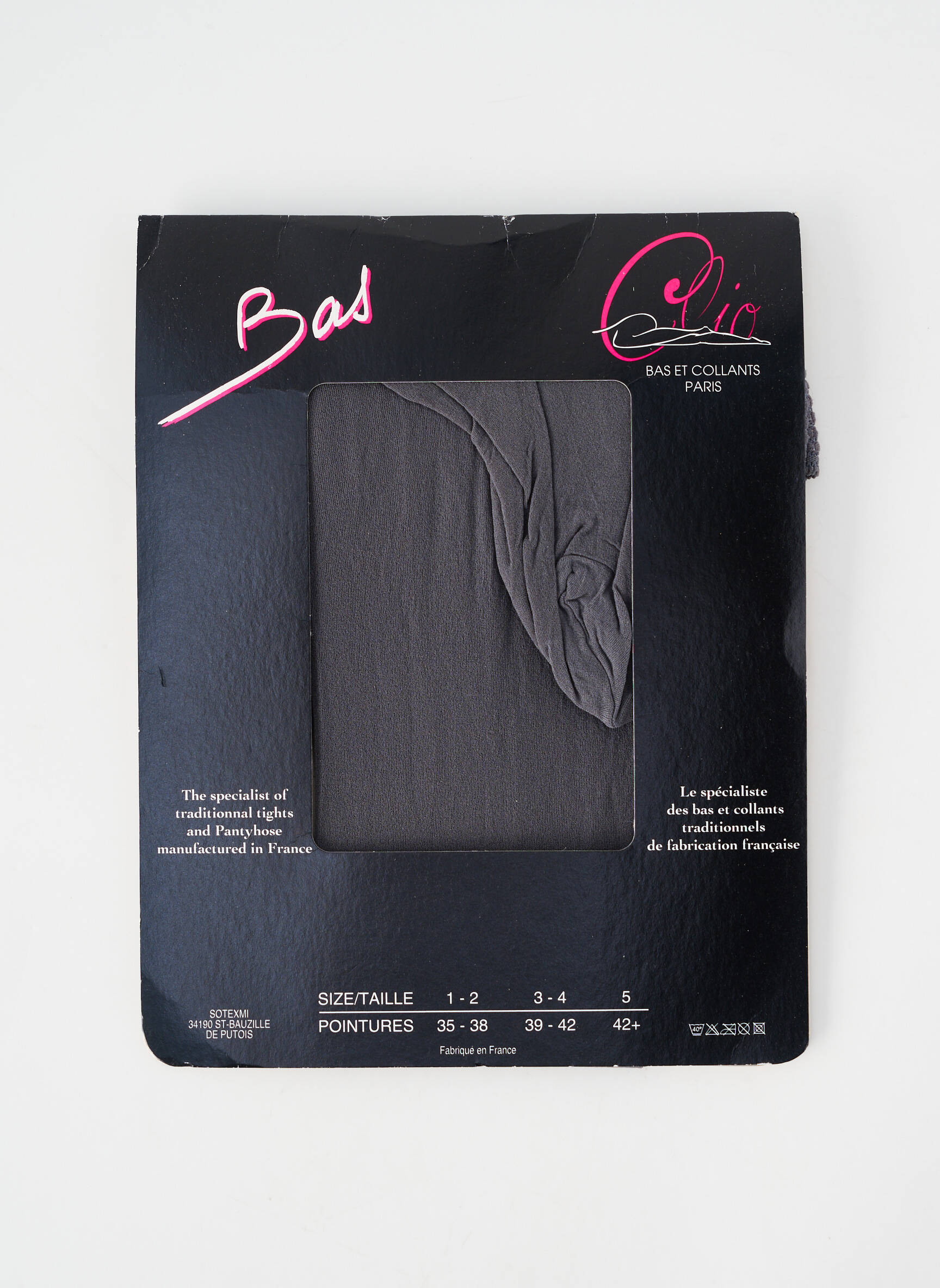Bas stretch gris CLIO femme