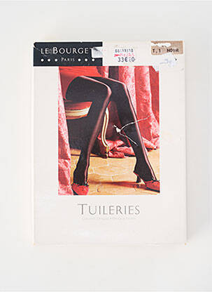 Collants stretch noir LE BOURGET femme
