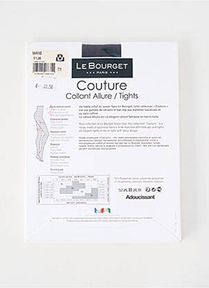 Collants stretch bleu LE BOURGET femme