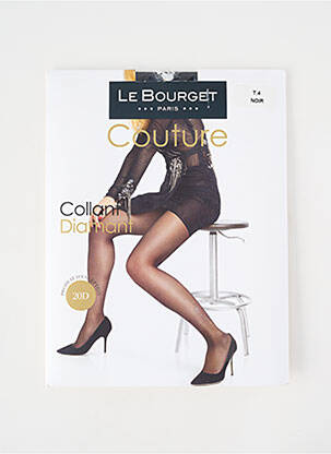 Collants stretch noir LE BOURGET femme