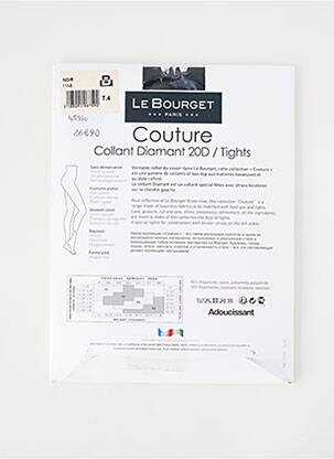 Collants stretch noir LE BOURGET femme