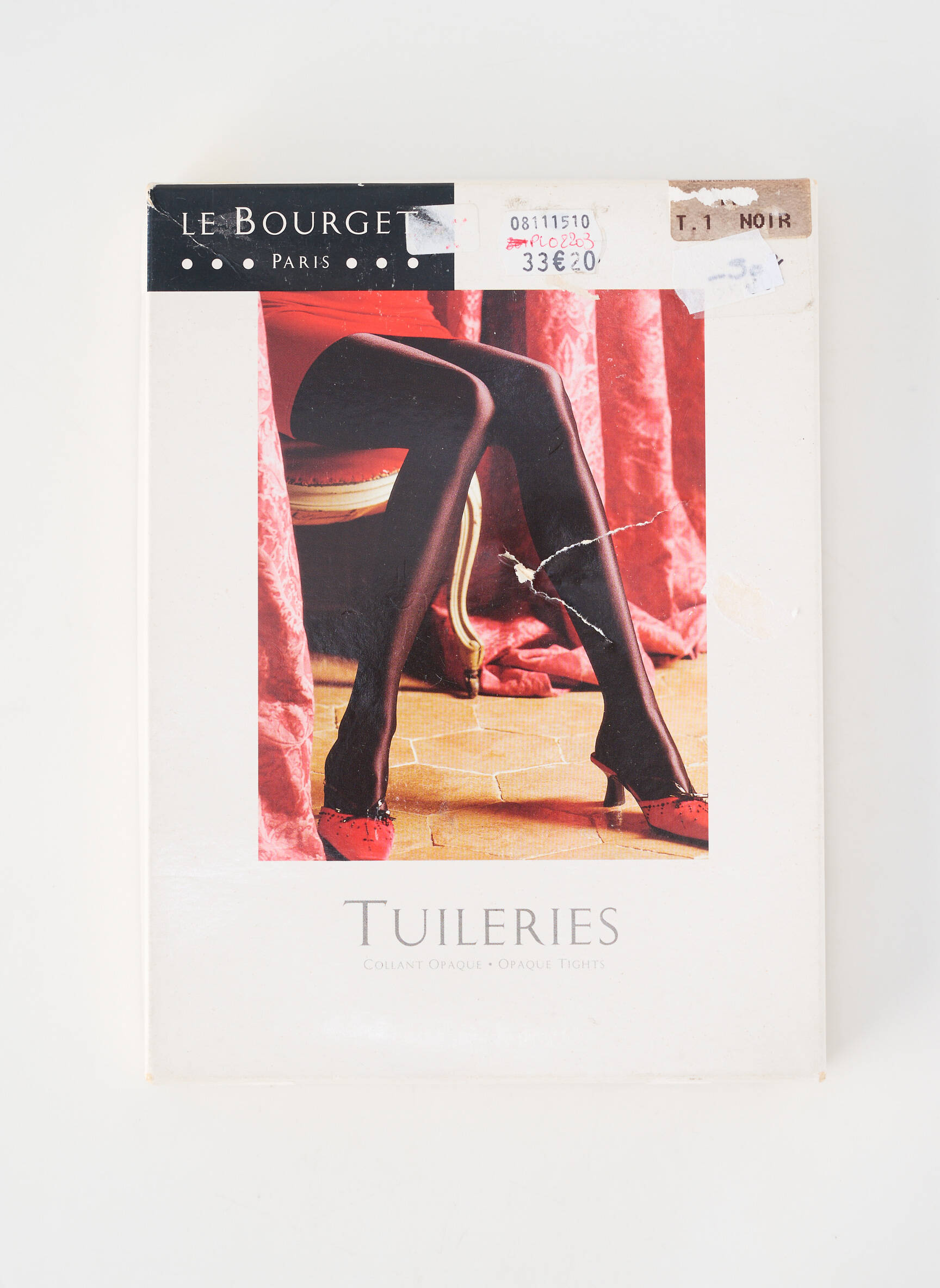 Collants stretch noir LE BOURGET femme