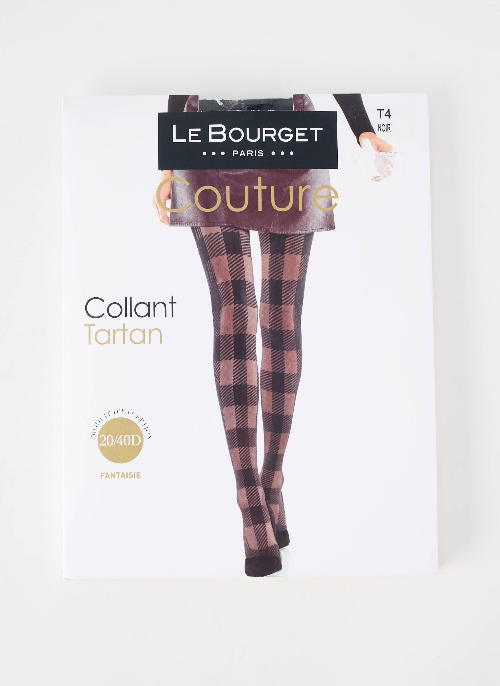 Collants stretch noir LE BOURGET femme