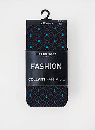 Collants imprimé fantaisie noir LE BOURGET femme