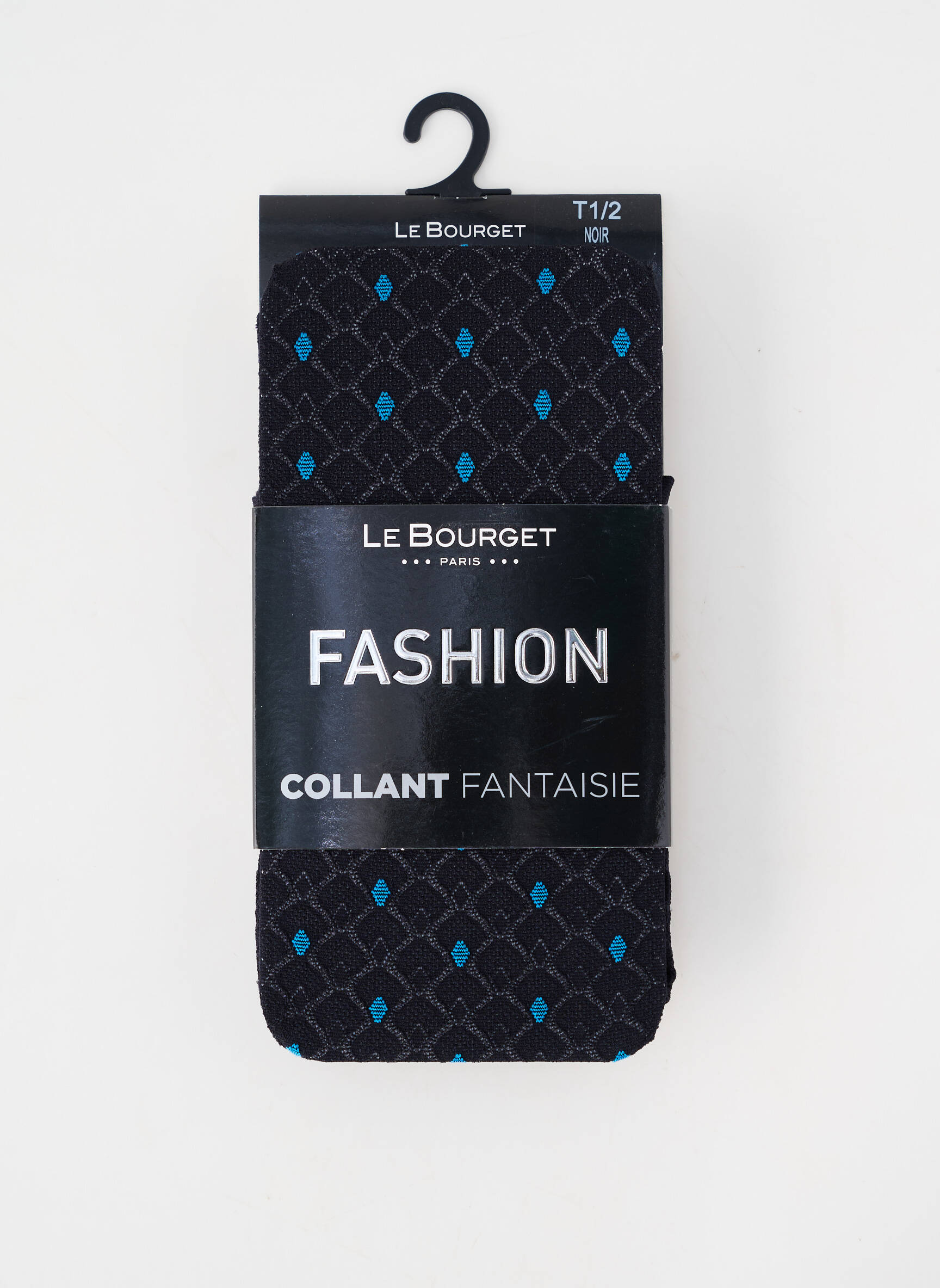 Collants imprimé fantaisie noir LE BOURGET femme
