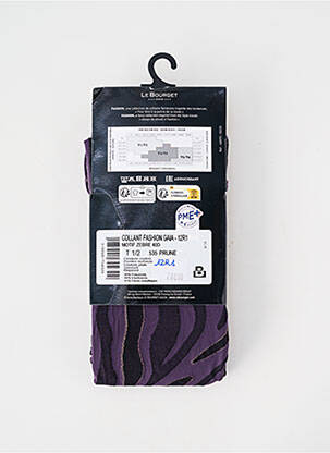 Collants stretch violet LE BOURGET femme