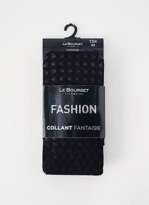 Collants imprimé fantaisie noir LE BOURGET femme