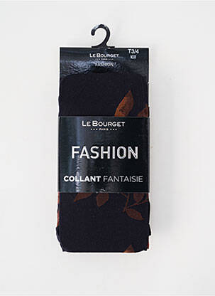 Collants imprimé fantaisie noir LE BOURGET femme