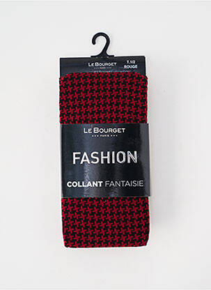 Collants stretch rouge LE BOURGET femme