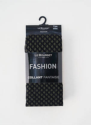 Collants imprimé fantaisie noir LE BOURGET femme