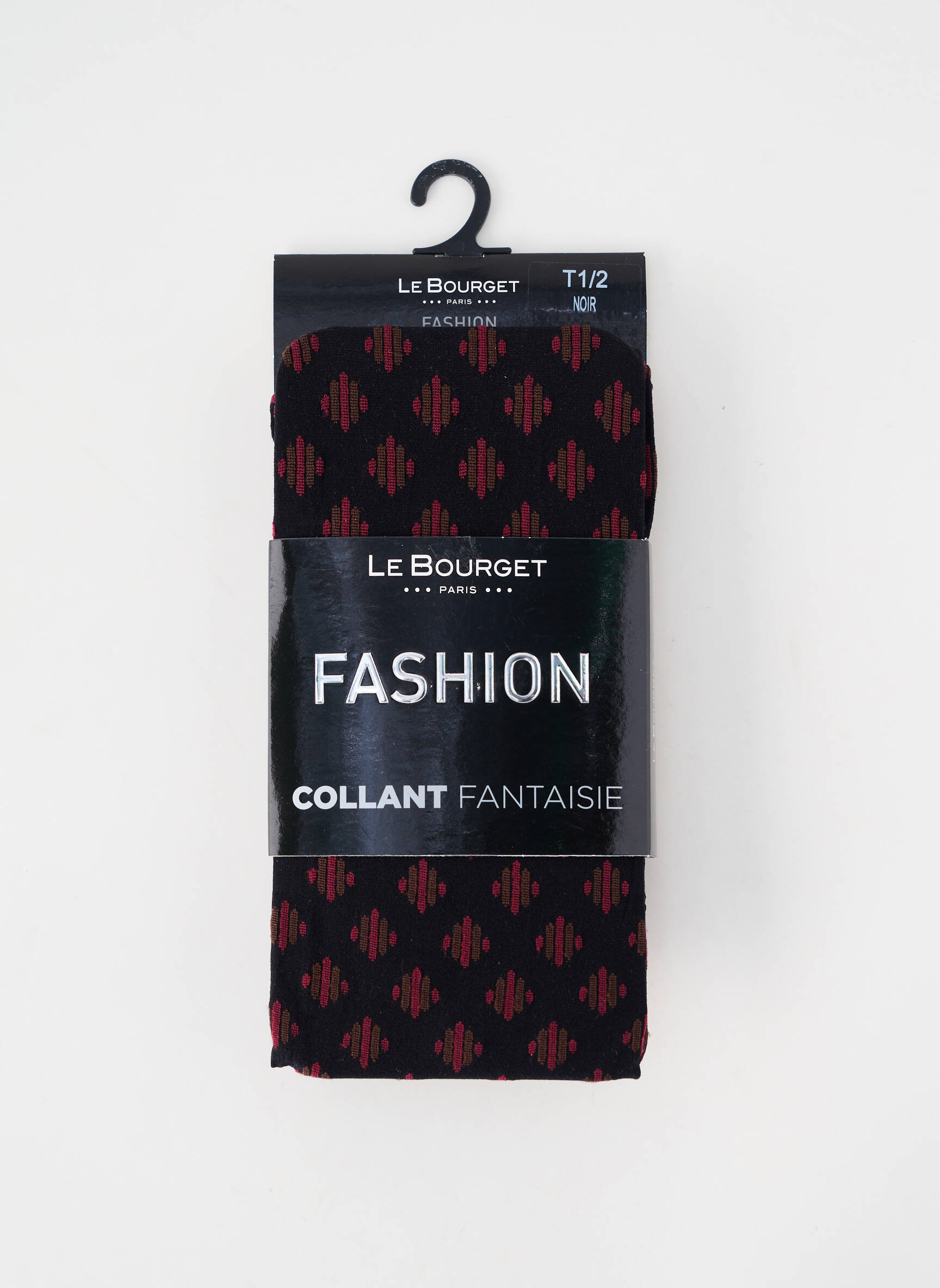 Collants imprimé fantaisie noir LE BOURGET femme