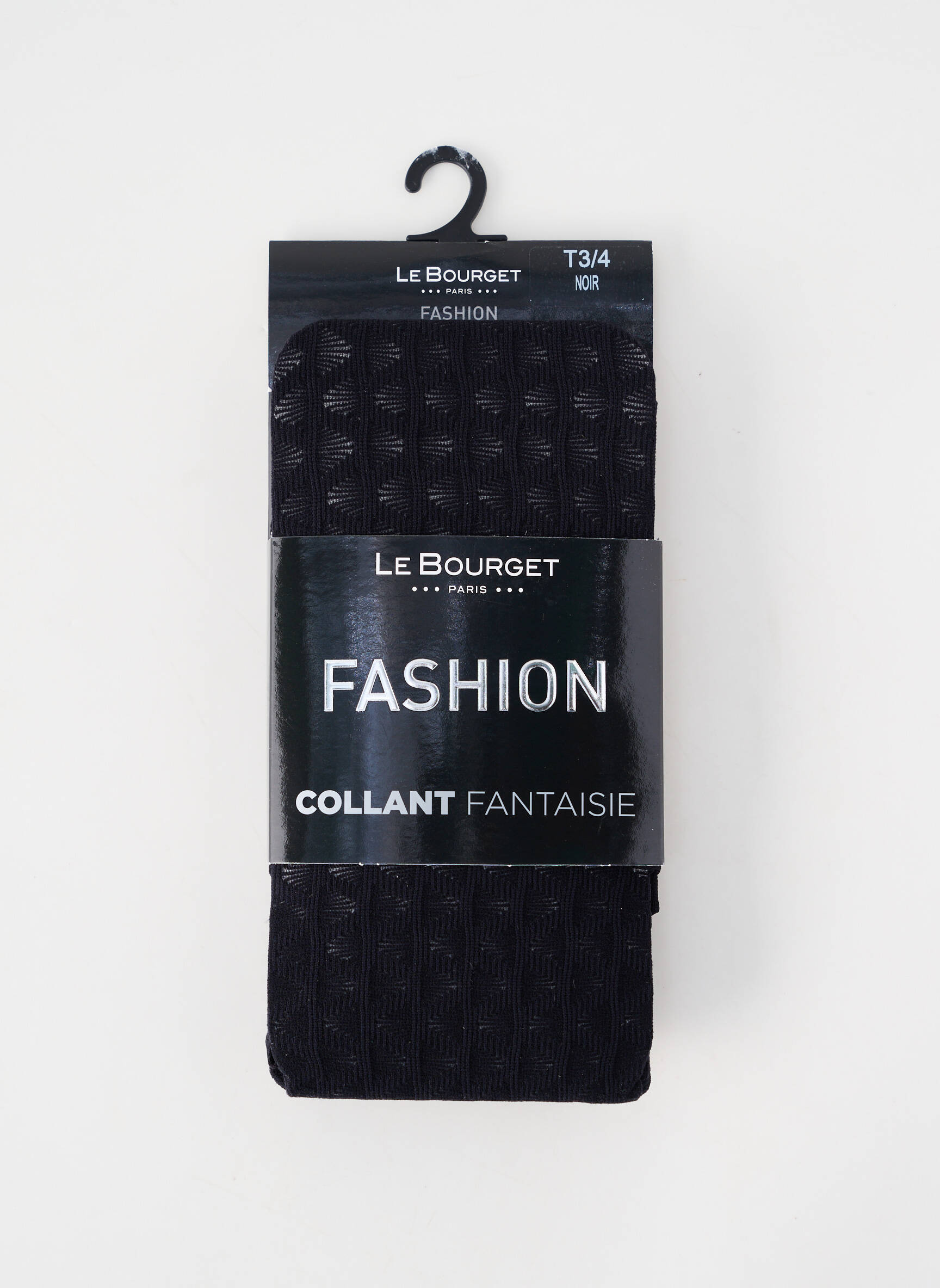 Collants imprimé fantaisie noir LE BOURGET femme