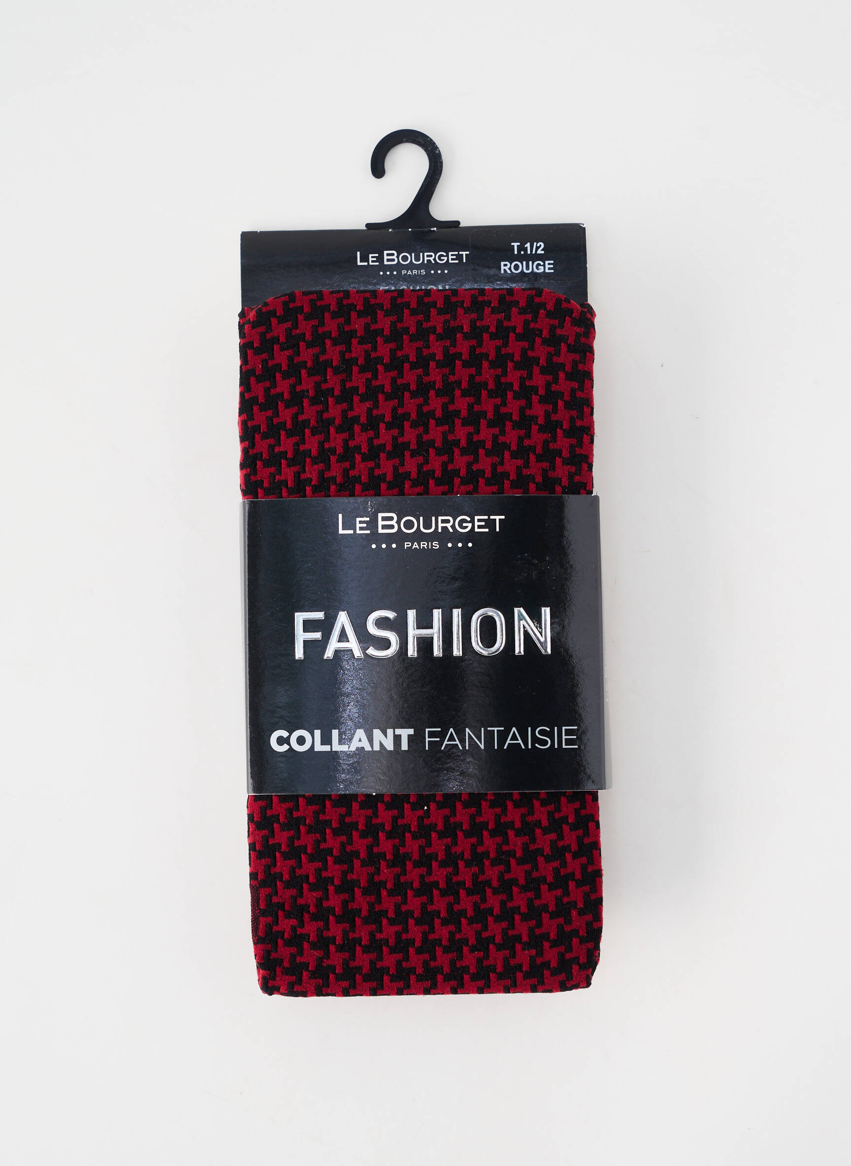 Collants stretch rouge LE BOURGET femme
