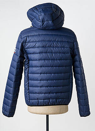 Doudoune manches longues a capuche bleu DAYTONA homme