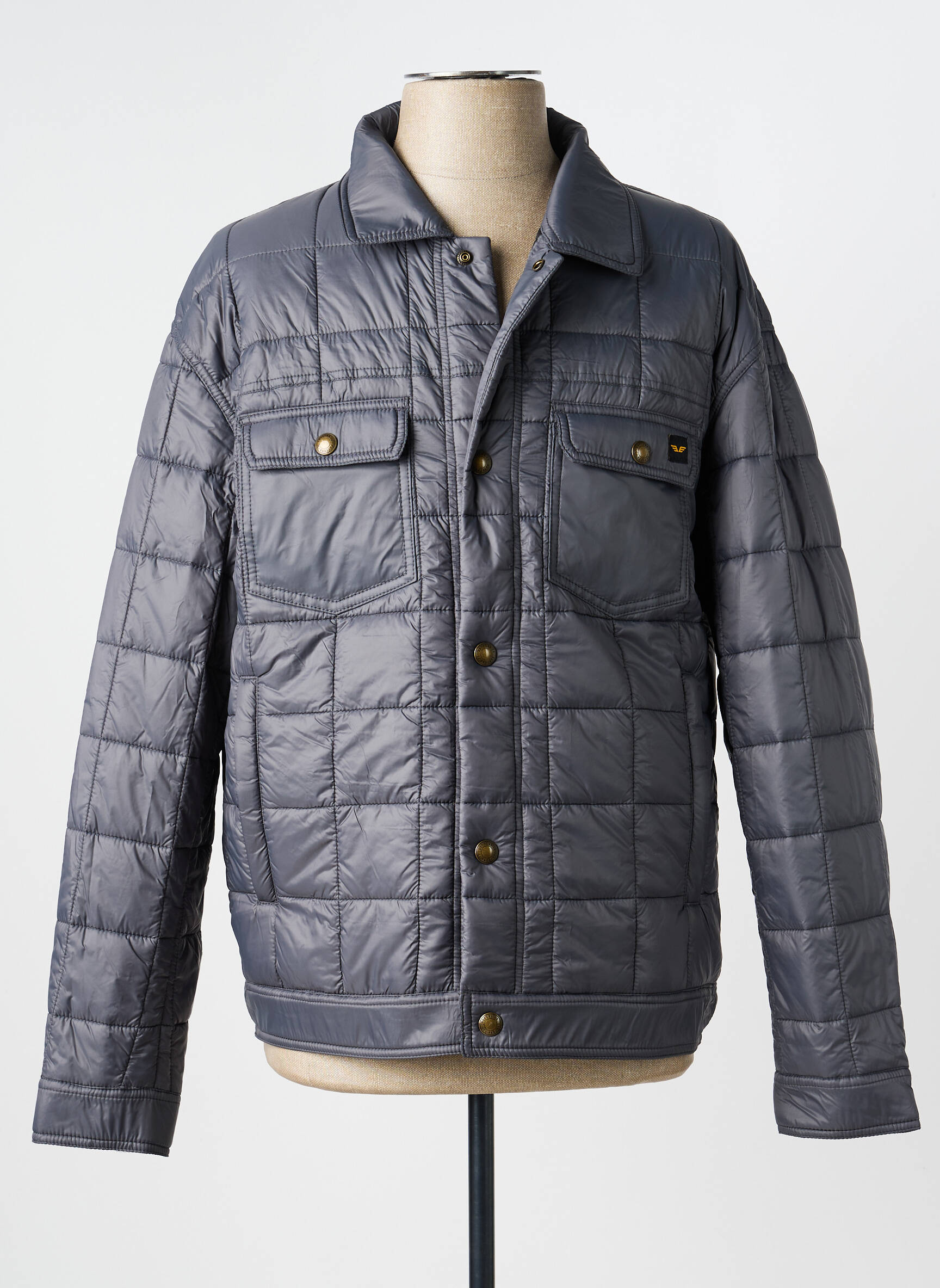 Doudoune manches longues sans capuche gris DAYTONA homme