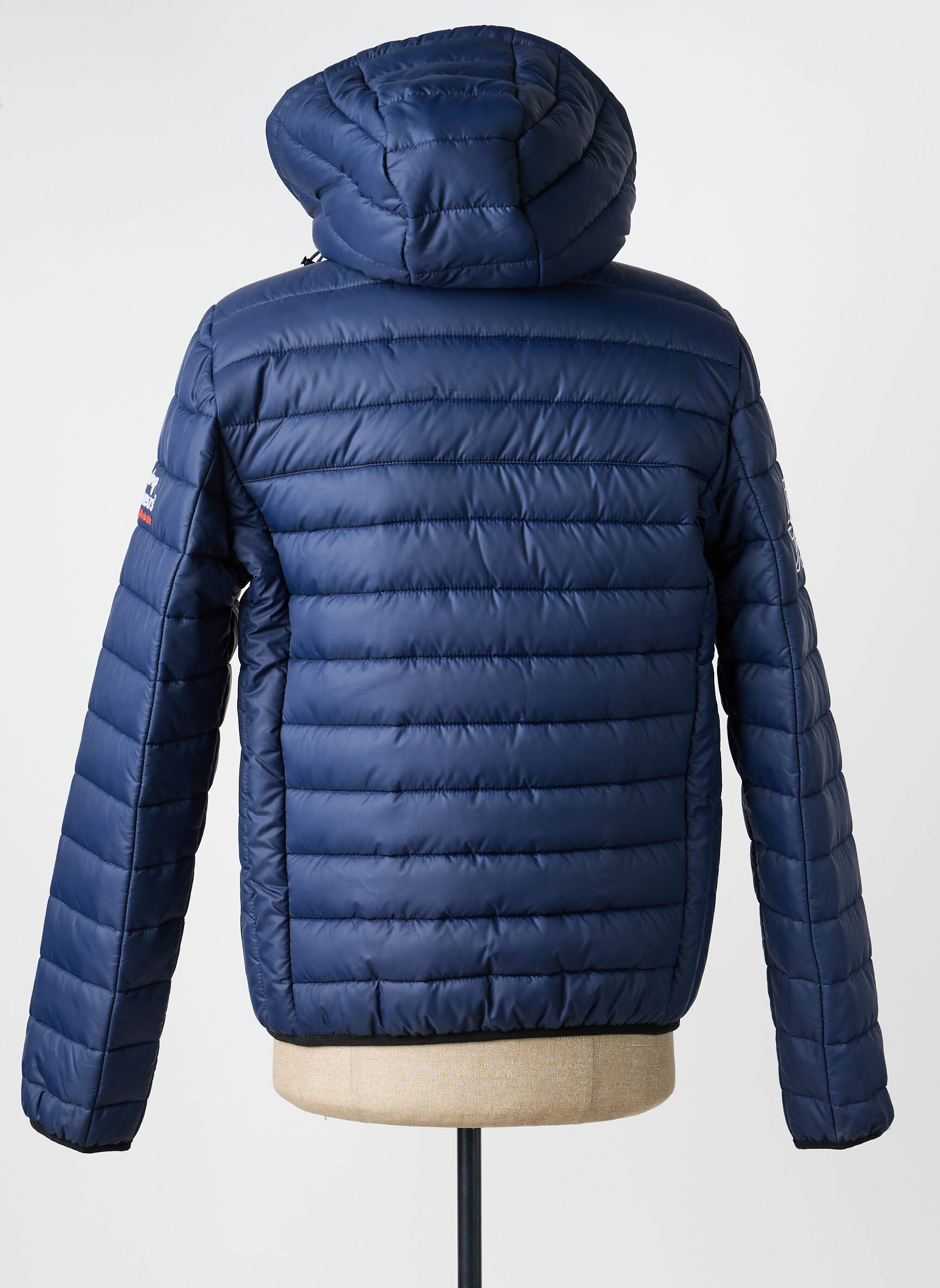 Doudoune manches longues a capuche bleu DAYTONA homme
