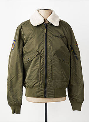 Doudoune manches longues sans capuche vert DAYTONA homme