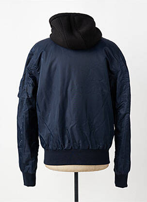 Blouson capuche bleu DAYTONA homme