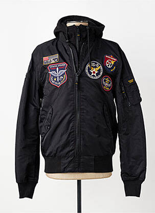 Blouson capuche noir DAYTONA homme