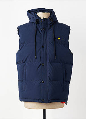 Doudoune poches a capuche bleu DAYTONA homme