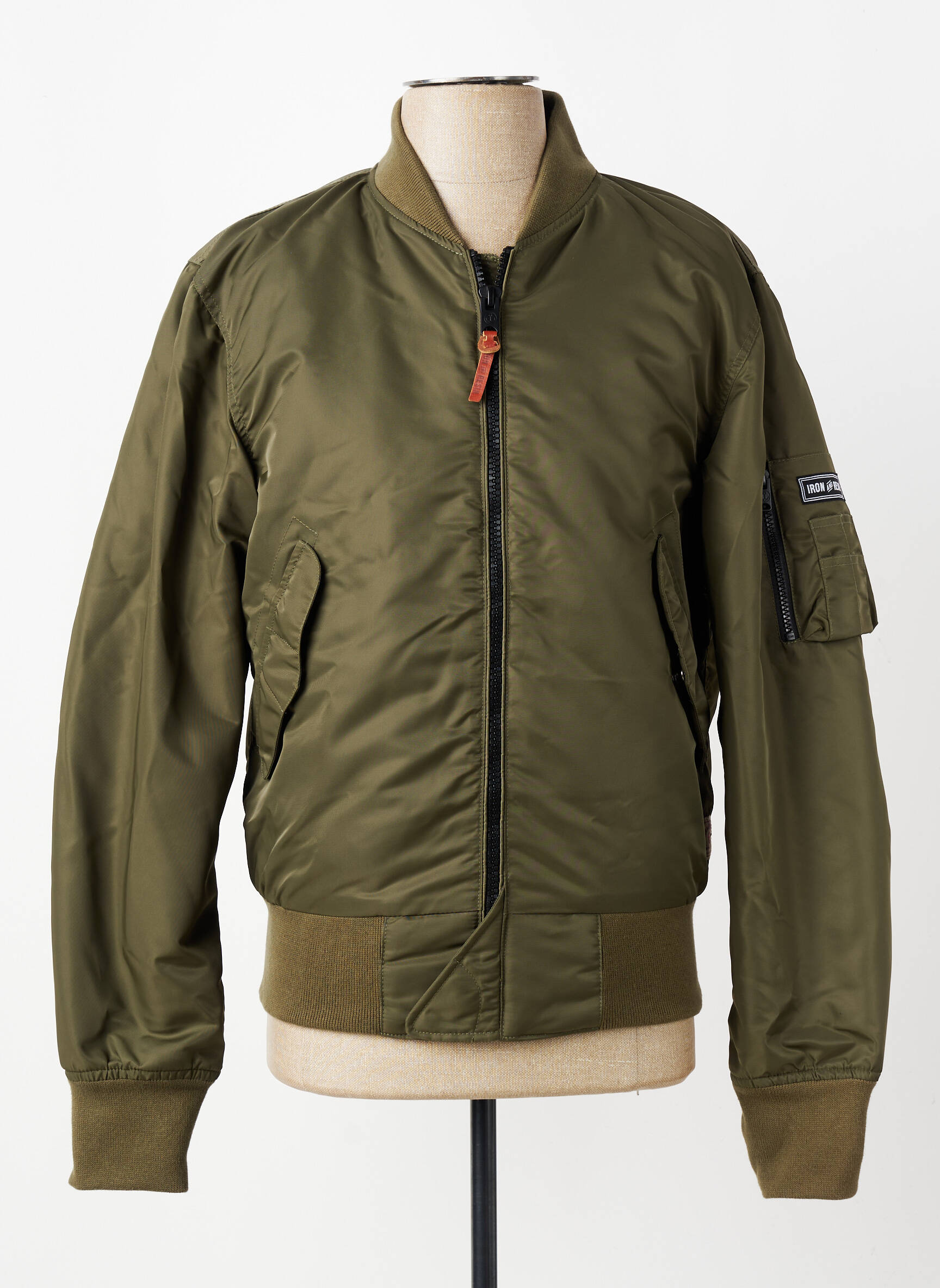 Blouson manches longues vert IRON AND RESIN homme