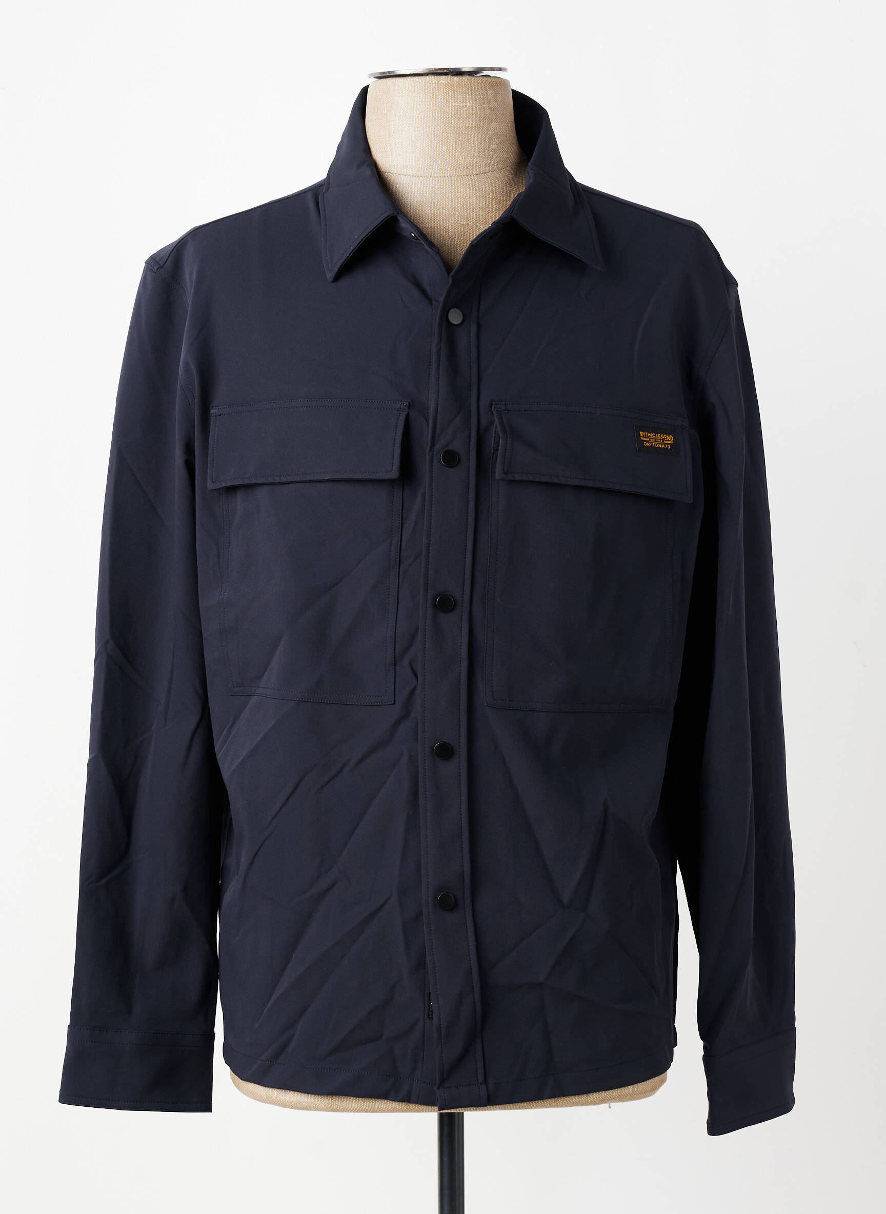 Veste casual coupe droite bleu DAYTONA homme